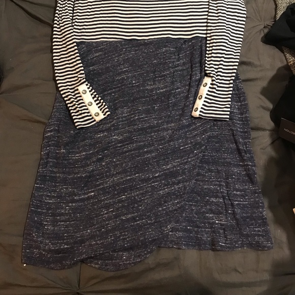 Anthropologie Mixed Fabric Dress - Picture 4 of 9